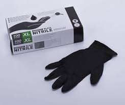 Gants Nitrile Noir 4,5gr 100 pces/XL